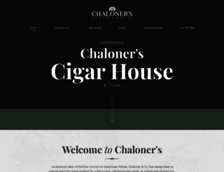 chalonerscigarhouse.com screenshot