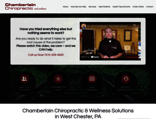 chamberlainchiropractic.com screenshot