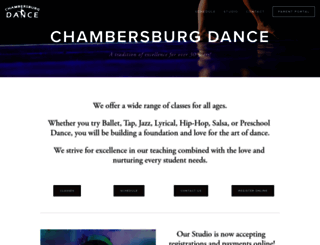 chambersburgdance.com screenshot