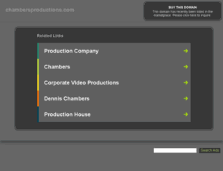chambersproductions.com screenshot