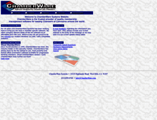 chamberware.com screenshot