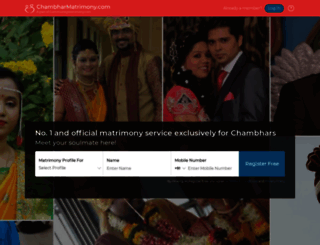 chambharmatrimony.com screenshot