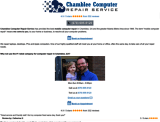 chambleecomputerrepairservice.com screenshot