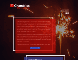 chamblissstartup.com screenshot