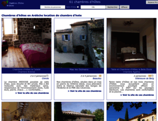 chambresdhotes-ardeche.fr screenshot