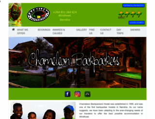 chameleonbackpackers.com screenshot