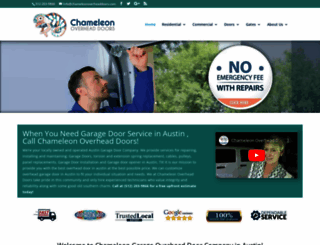 chameleonoverheaddoors.com screenshot