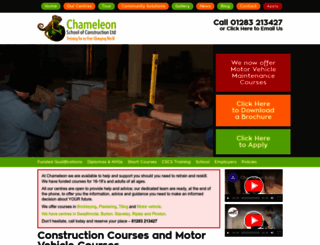 chameleonschoolofconstruction.co.uk screenshot