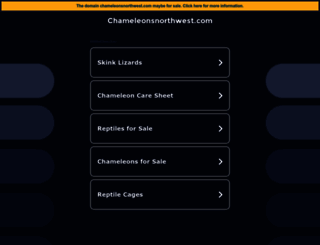 chameleonsnorthwest.com screenshot