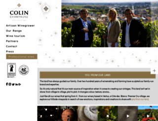 champagne-colin.com screenshot