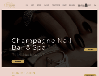 champagnenailbarandspa.com screenshot