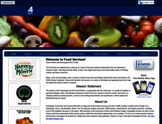 champaignschoolsfoodservices.org screenshot