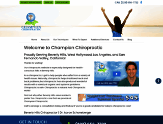 championchiropracticla.com screenshot