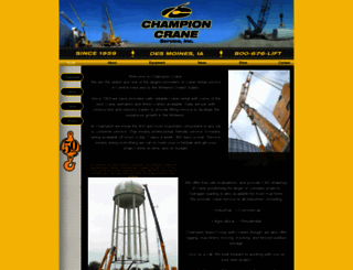championcrane.com screenshot