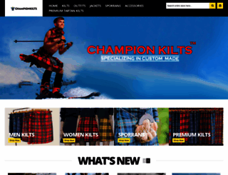 championkilts.com screenshot