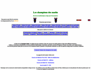 championmath.free.fr screenshot