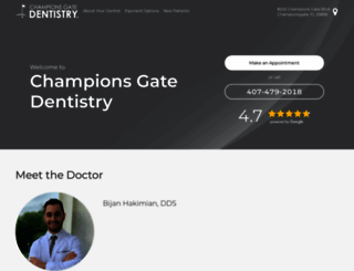 championsgatedentistry.com screenshot