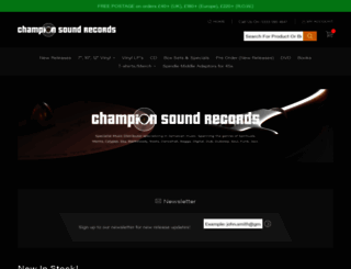 championsoundrecords.com screenshot