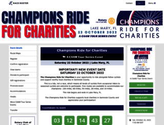 championsrideforcharities.com screenshot