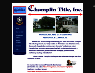 champlintitle.com screenshot