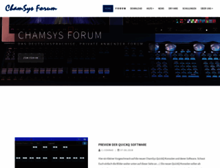 chamsys-forum.de screenshot