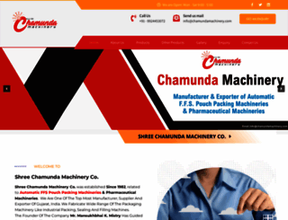chamundamachinery.com screenshot