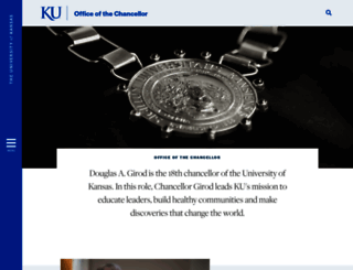 chancellor.ku.edu screenshot