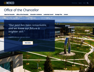 chancellor.ucmerced.edu screenshot