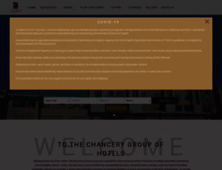 chanceryhotels.com screenshot