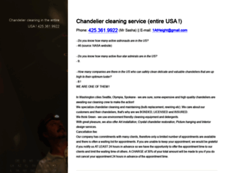 chandelier-cleaning.com screenshot