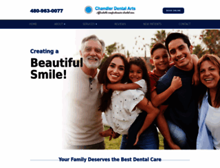 chandlerdentalarts.com screenshot