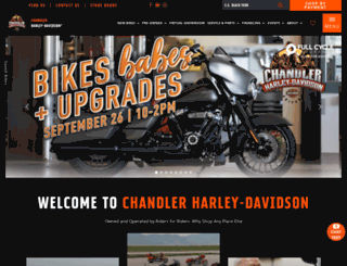chandlerharley.com screenshot
