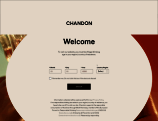 chandon.com screenshot