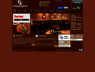 chandpalacerestaurant.com screenshot