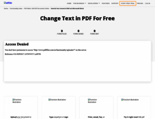 change-pdf-text.pdffiller.com screenshot
