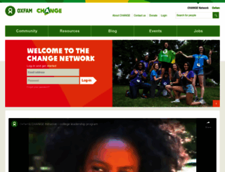 change.oxfamamerica.org screenshot