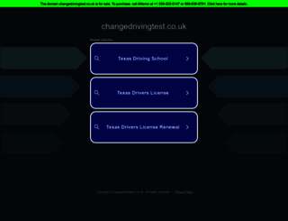 changedrivingtest.co.uk screenshot