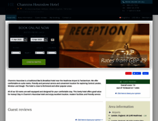 channins-hounslow.hotel-rv.com screenshot