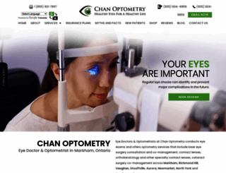 chanoptometry.com screenshot