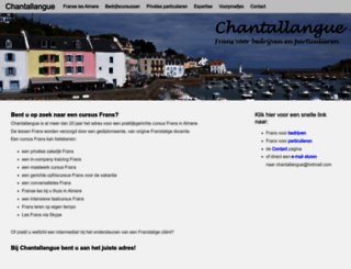 chantallangue.nl screenshot