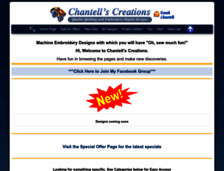 chantells-creations.com screenshot