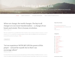 chantforabetterlife.wordpress.com screenshot