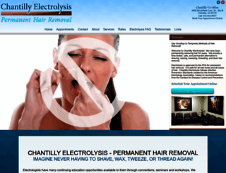 chantillyelectrolysis.com screenshot