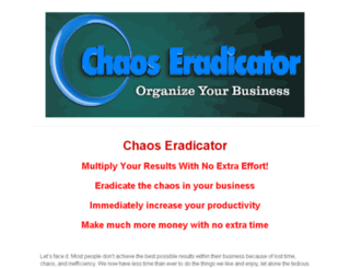 chaoseradicator.com screenshot