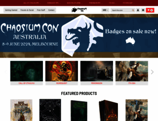 chaosium.com screenshot