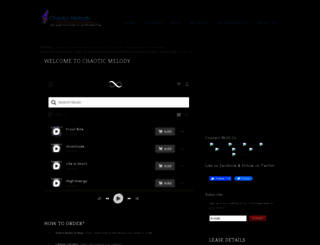 chaoticmelody.com screenshot