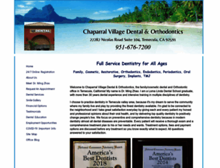chaparralvillagedental.com screenshot