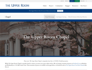 chapel.upperroom.org screenshot