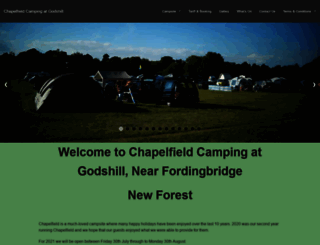 chapelfieldcamping.co.uk screenshot