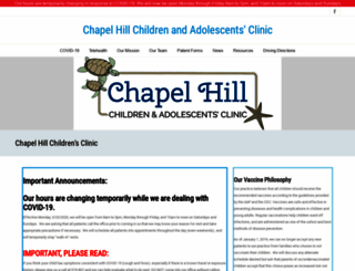 chapelhillchildrensclinic.com screenshot